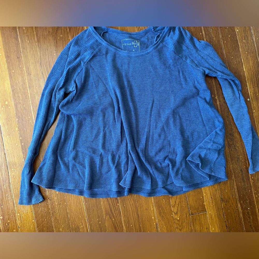 FREE PEOPLE Waffle Knit Women's swing Top